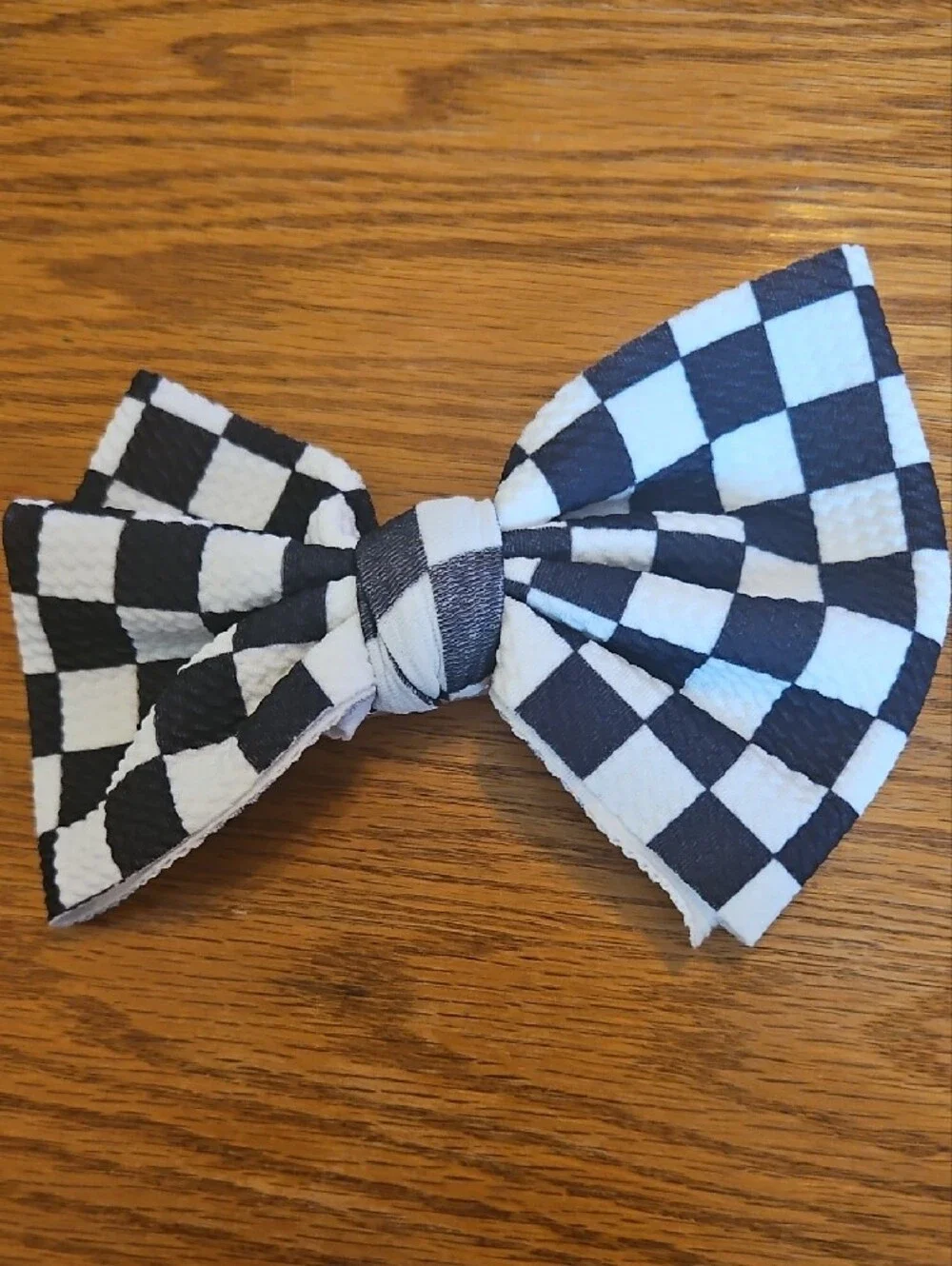 Kids Checkerboard & Pattern Bow Hair Clips - Assorted Colors